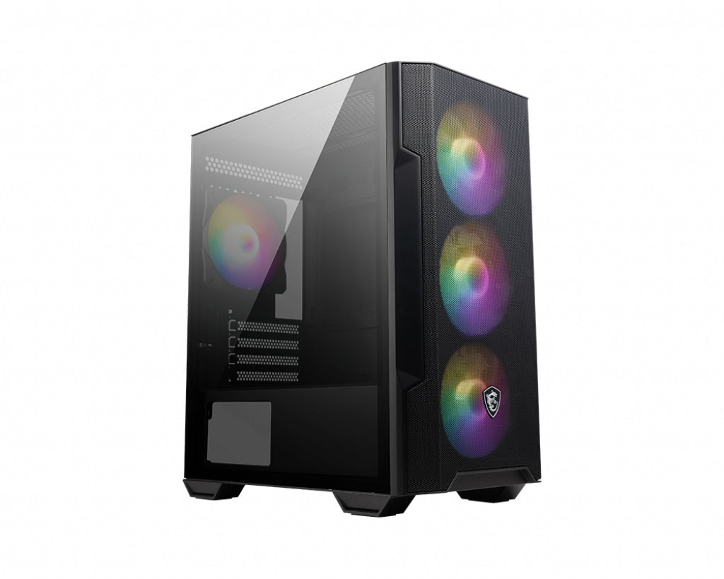 Boitier Moyen Tour ATX MSI Mag Forge M100R RGB avec panneau vitré (Noir)