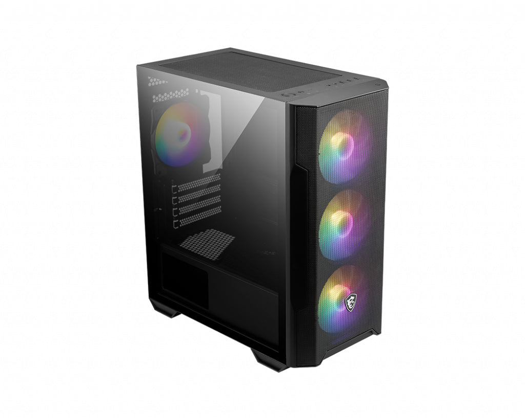 Boitier Moyen Tour ATX MSI Mag Forge M100R RGB avec panneau vitré (Noir)