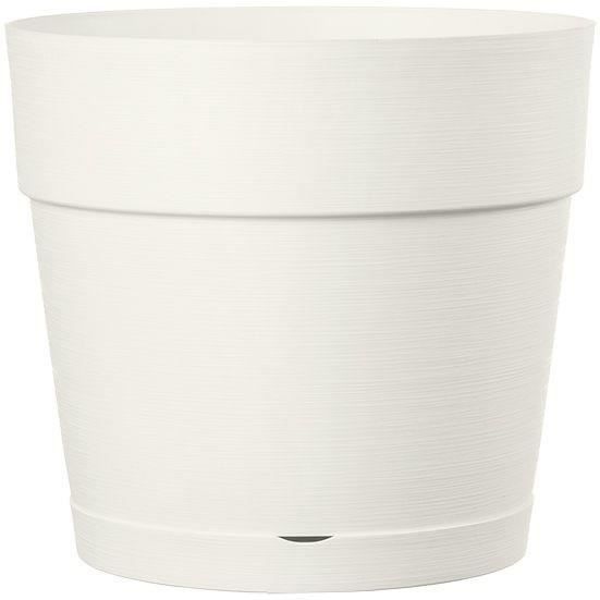 DEROMA Pot de fleurs Vaso Save R - 48 x H43,1 cm - 58L - Blanc