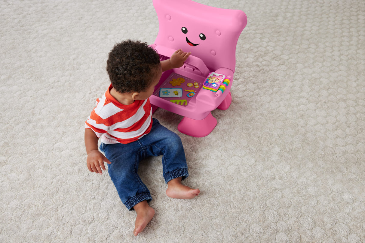 Fisher-Price - Éveil Progressif Rires et Évei l- Chaise électronique rose - Fisher-Price - JFF07