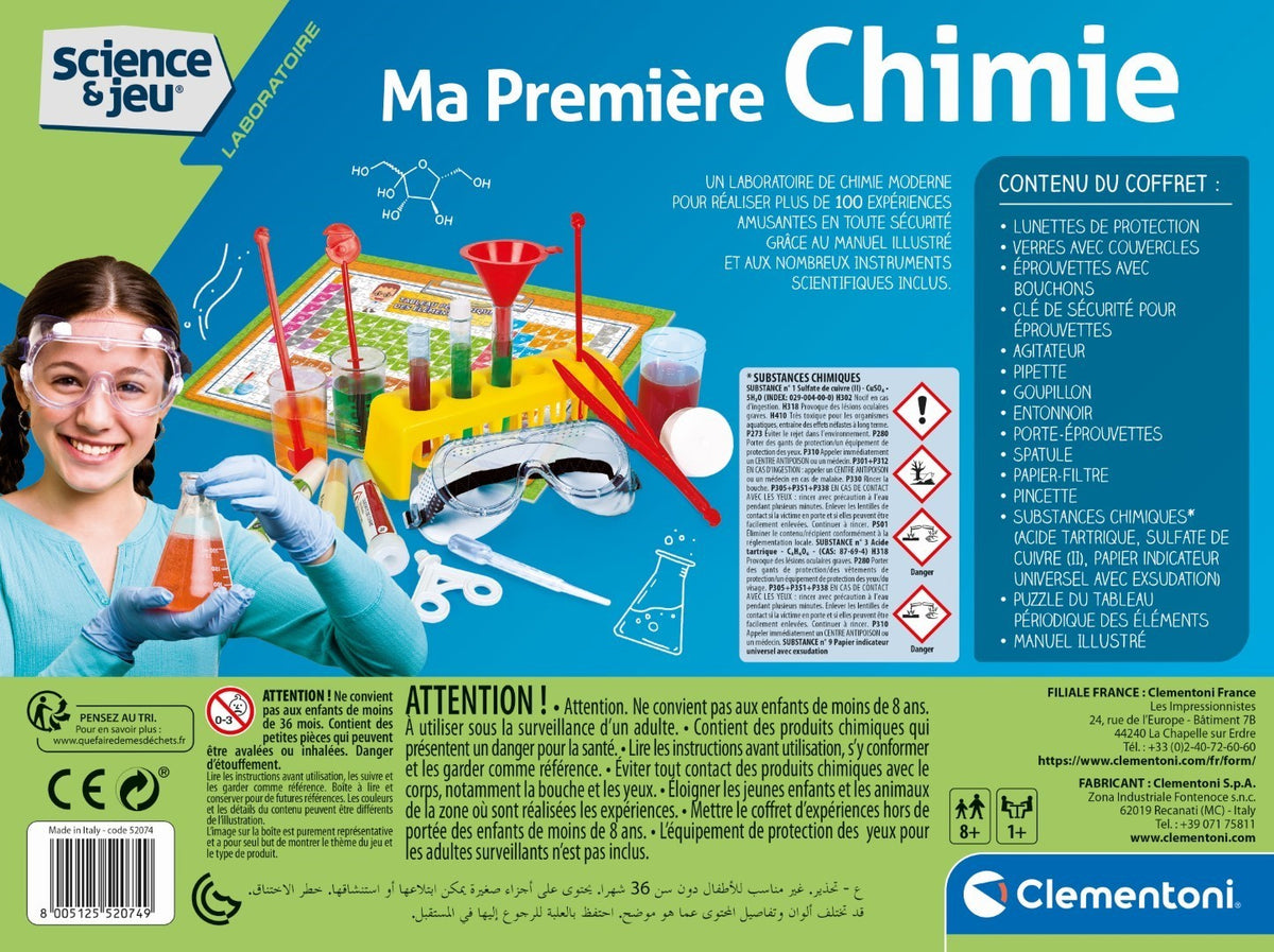Ma premiere chimie - Clementoni - Science & Jeu - Jeux Scientifiques