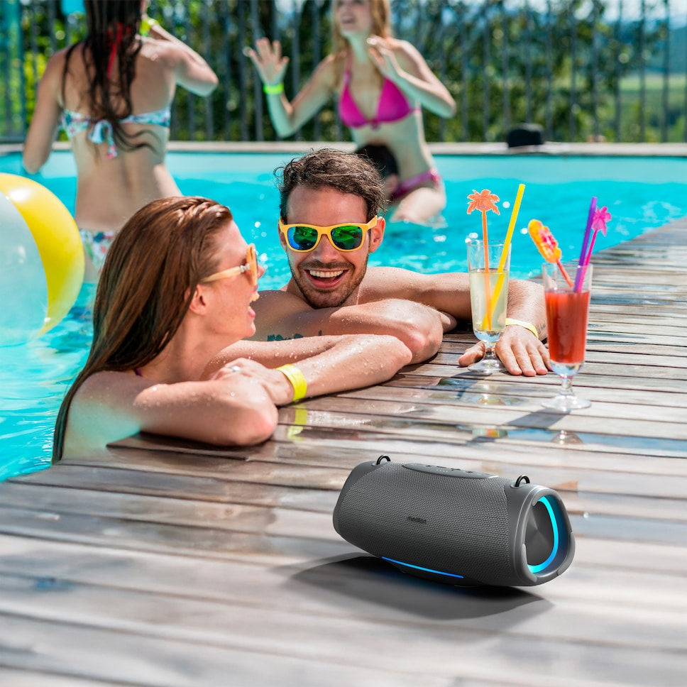 Enceinte Bluetooth - MEDION - L - 50W - Autonomie 47h - Protection IPX7 - Effets lumineux RGB