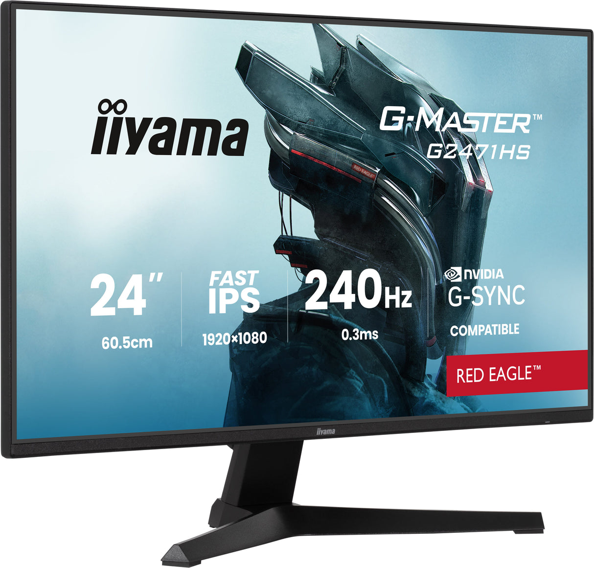 Ecran 24" Iiyama G-Master Red Eagle G2471HS-B1 Full HD 240Hz (Noir)