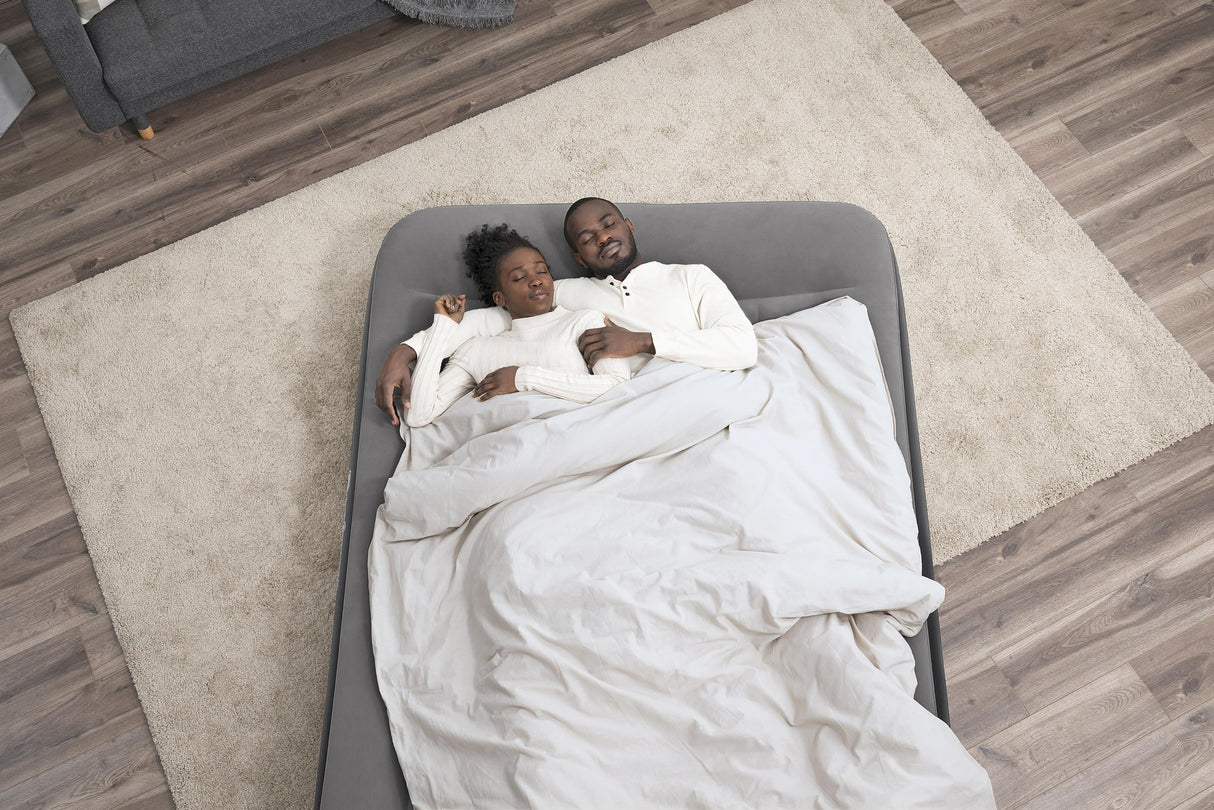 Matelas gonflable - BESTWAY - 671BU - Tritech Queen - 2 places, pompe USB intégrée, 2,03 m x 1,52 m x 36 cm
