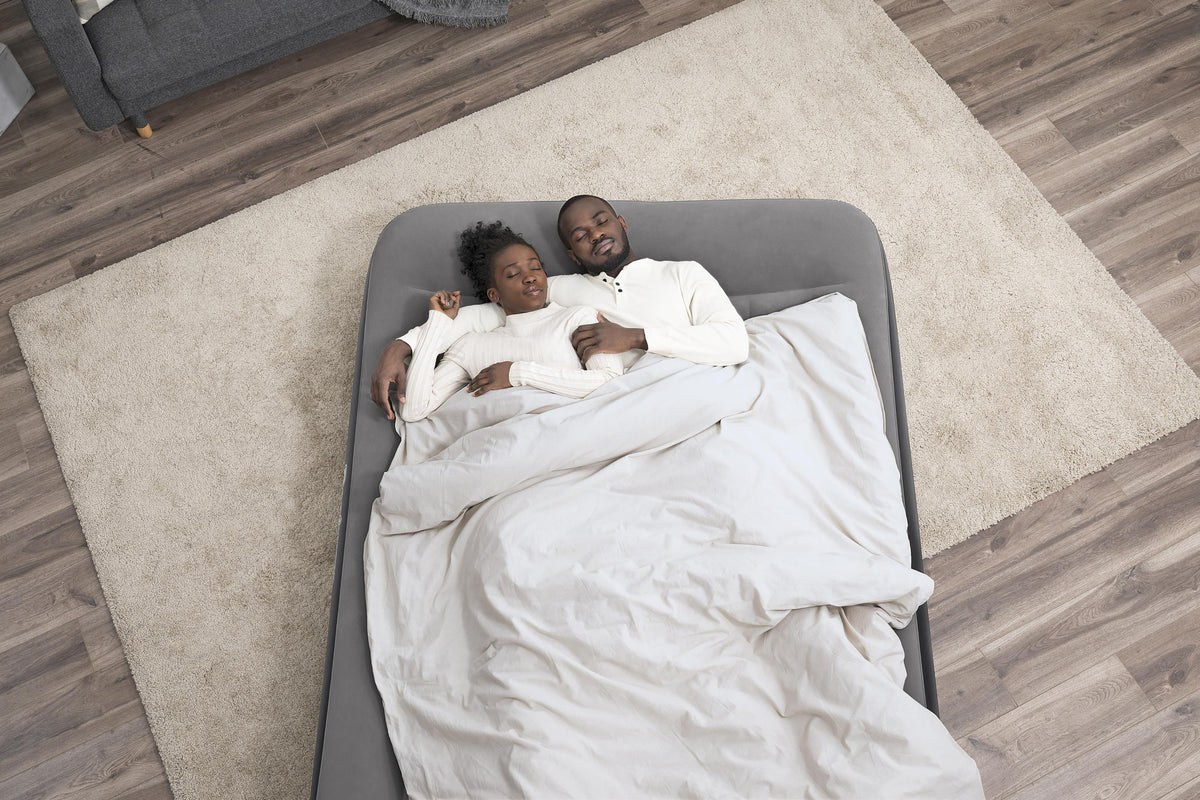 Matelas gonflable - BESTWAY - 671BU - Tritech Queen - 2 places, pompe USB intégrée, 2,03 m x 1,52 m x 36 cm