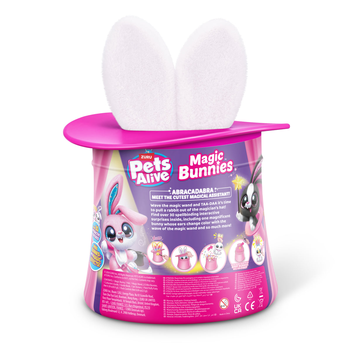 Jeu interactif - ZURU - PETS ALIVE Magic Bunnies - 20 surprises - Effets lumineux - Mixte