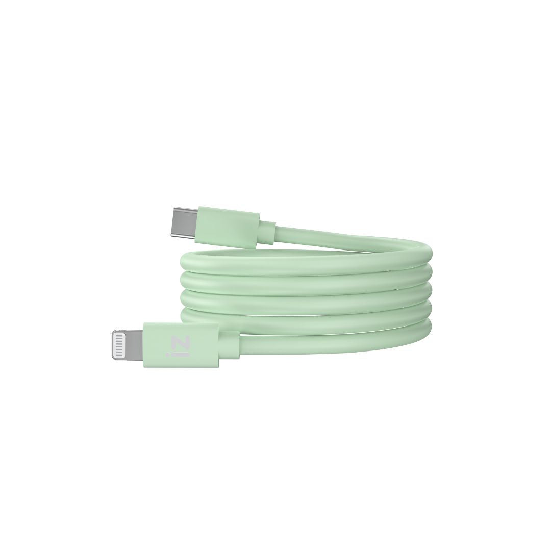 C ble IZZY USB-C / Lightning 1m - 27W - vert