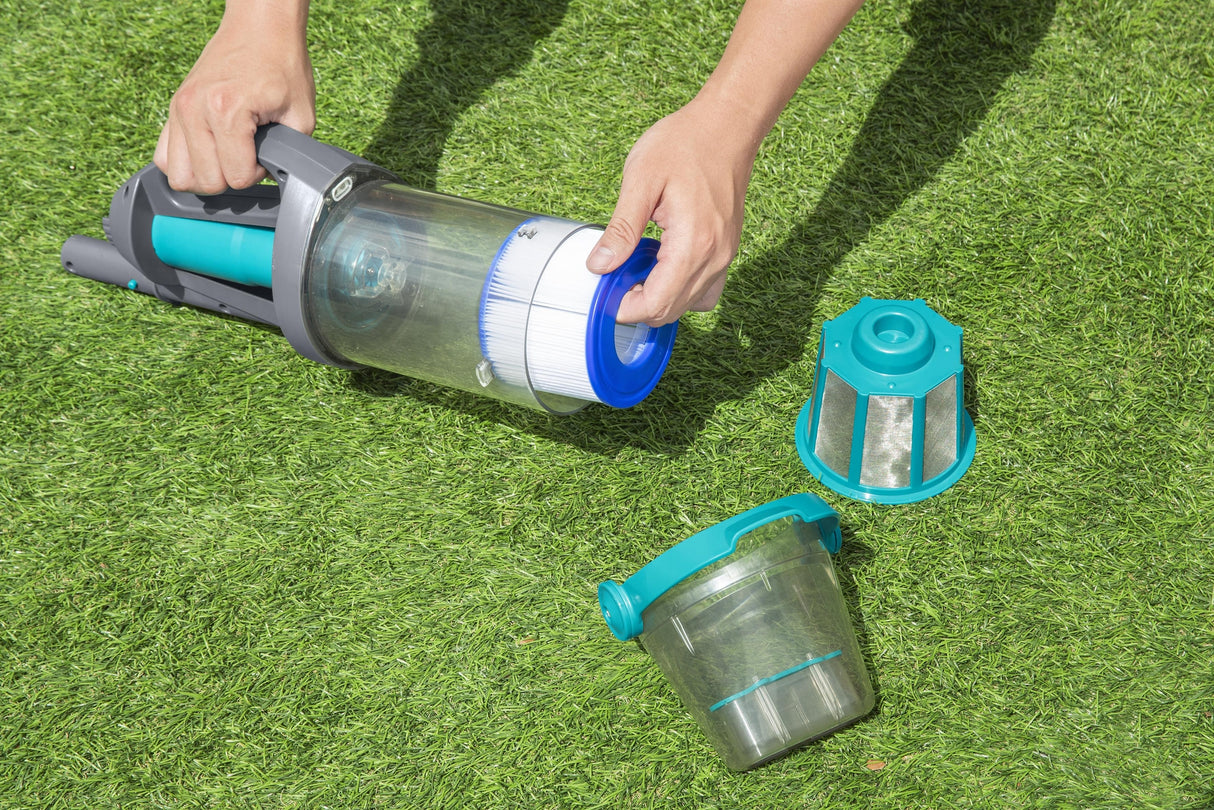 Aspirateur de piscine a main AquaGrip™, temps de marche 90 minutes, pour piscines jusqu'a 6,10m de diametre