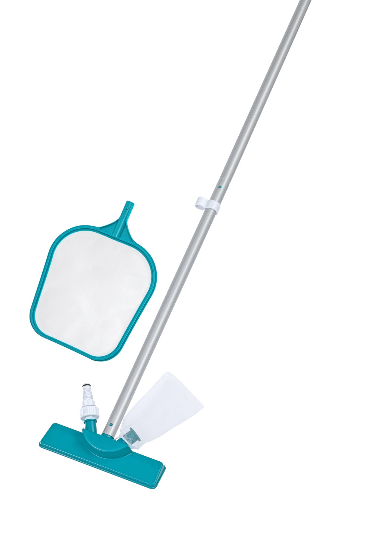 Kit de nettoyage piscine jusqu'a 3,96m - Bestway - Aquaclear - épuisette et tete d'aspirateur