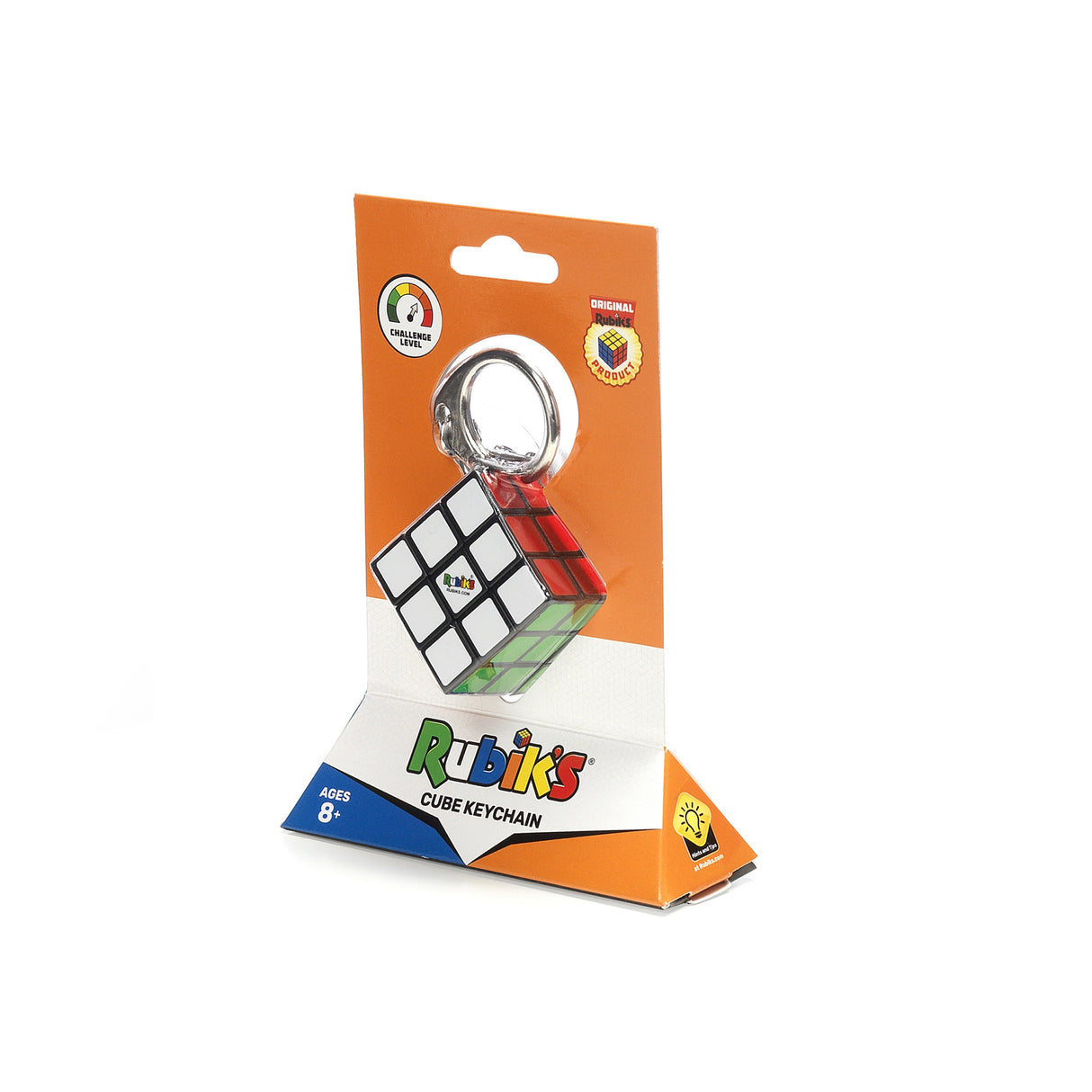 Jeu casse-tete Rubik's Cube 3x3 porte-clés - RUBIK'S - Multicolore - Adulte - Garantie 2 ans