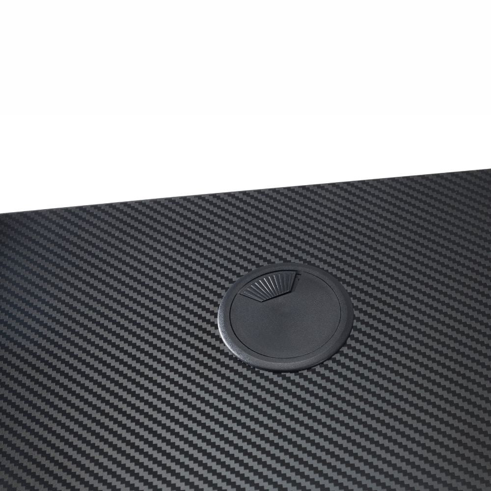 WE Gamium Bureau gamer avec support casque et gobelet - structure en métal - pla