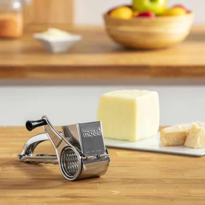 MOULINEX Mouli-r‚pe Moulin a r‚per en acier inoxydable, Compatible lave-vaisselle, Usage droitiers et gauchers, FabriquÈ en France A