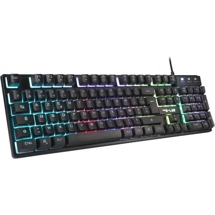 CLAVIER LED GAMING KEYZ-CAESIUM NUMER GLAB