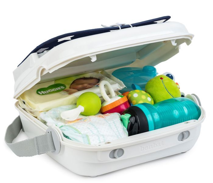 Réhausseur bébé pour table a manger - BENBAT - Portable et lavable - Facile a plier - Harnais de sécurité réglable - Marine