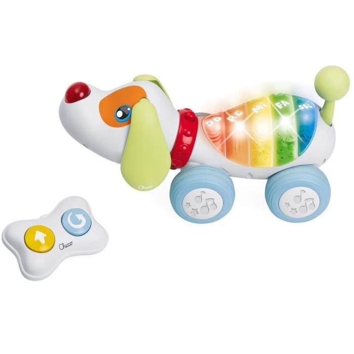 Jouet a tirer - Chicco - Chien Dog Ré Mi - Blanc - 18 mois - Intérieur