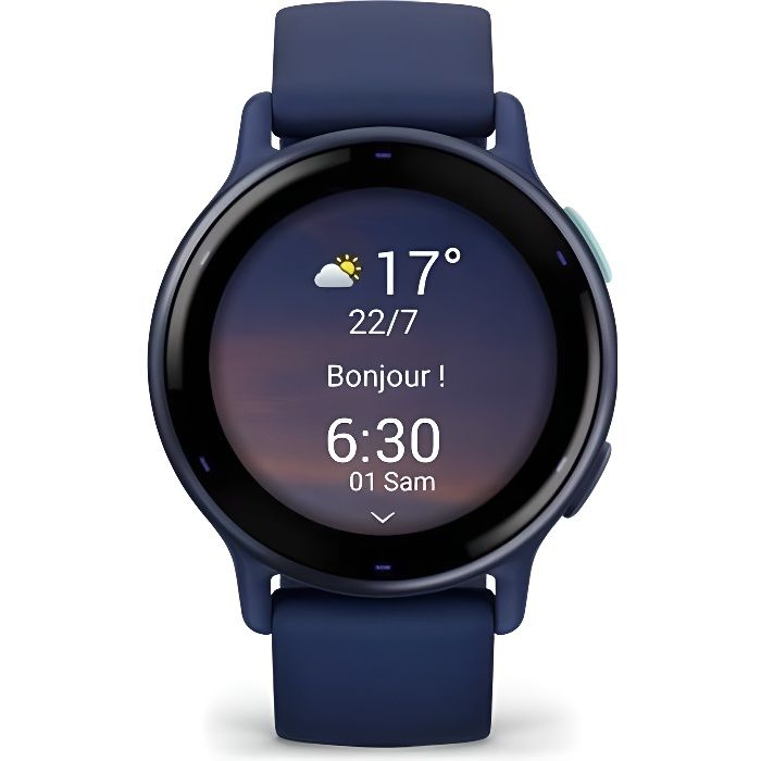 Montre GPS connectÈe - GARMIN - Vivoactive 5 - WiFi - 30,4 mm (1,2) - Bleu mÈtalisÈ avec bracelet Bleu