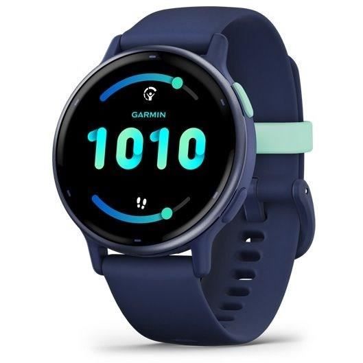 Montre GPS connectÈe - GARMIN - Vivoactive 5 - WiFi - 30,4 mm (1,2) - Bleu mÈtalisÈ avec bracelet Bleu