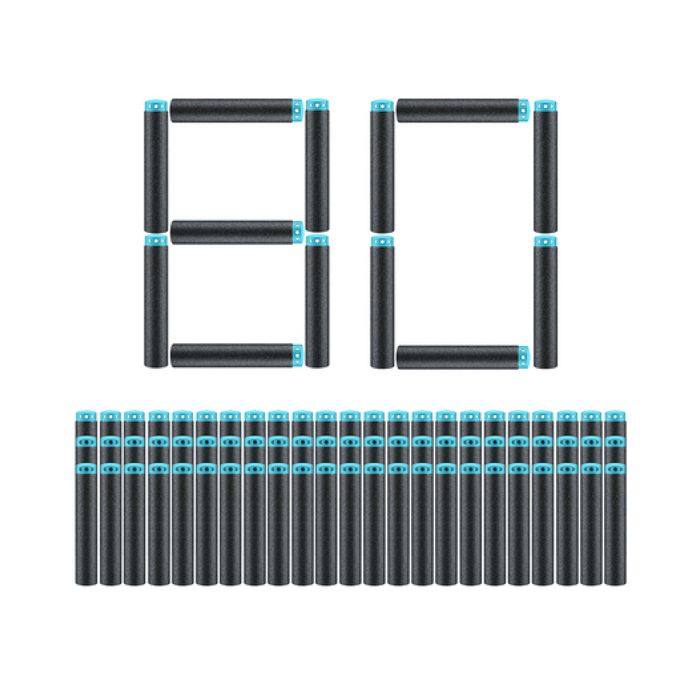 Jouet - ZURU - XSHOT - Fléchettes en mousse - 80 unités - Pour enfants a partir de 8 ans