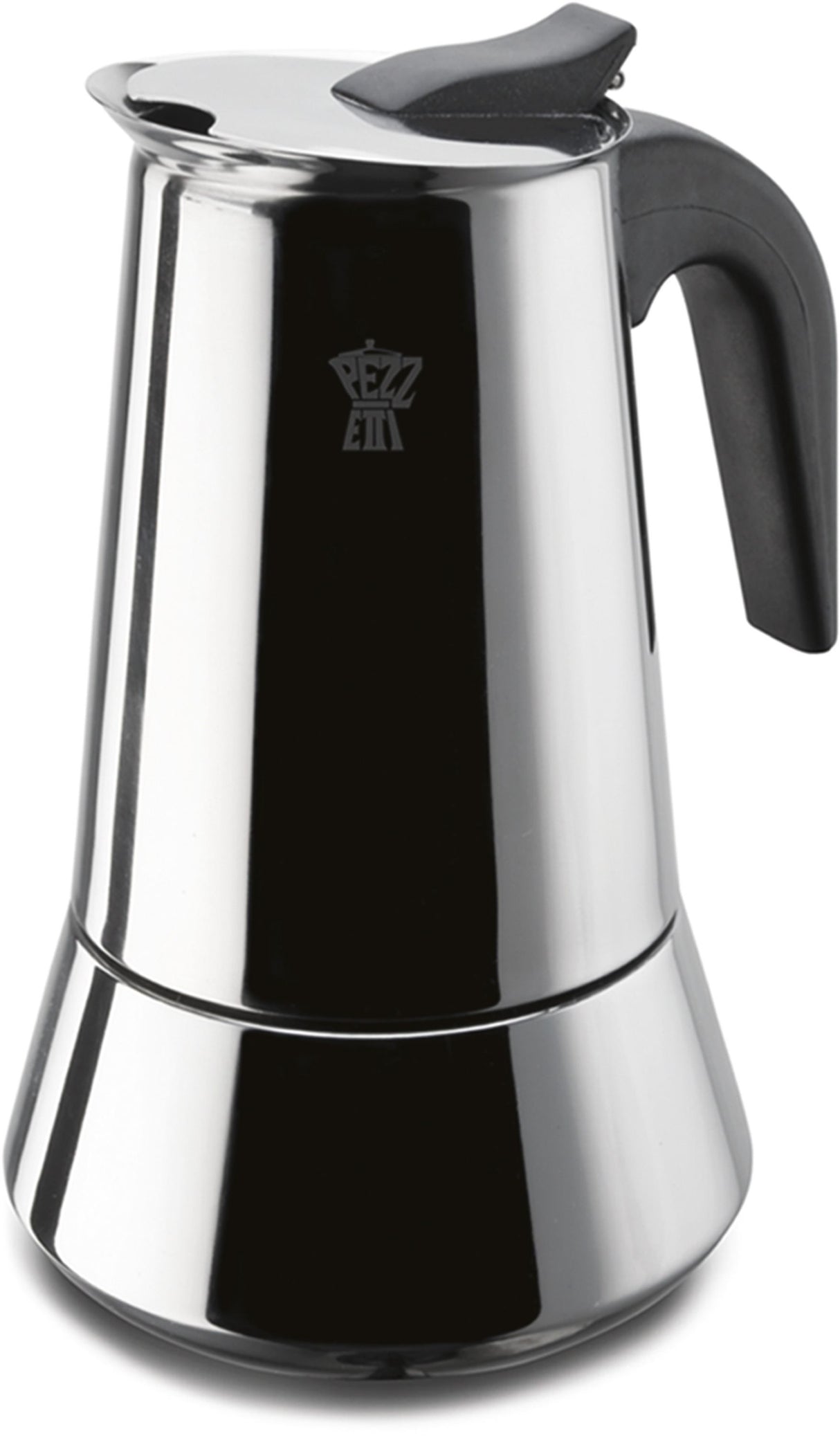 Cafetiere italienne - PEZZETTI - STEELEXPRESS - Acier inoxydable - 6 tasses - Tous feux dont induction - Argent