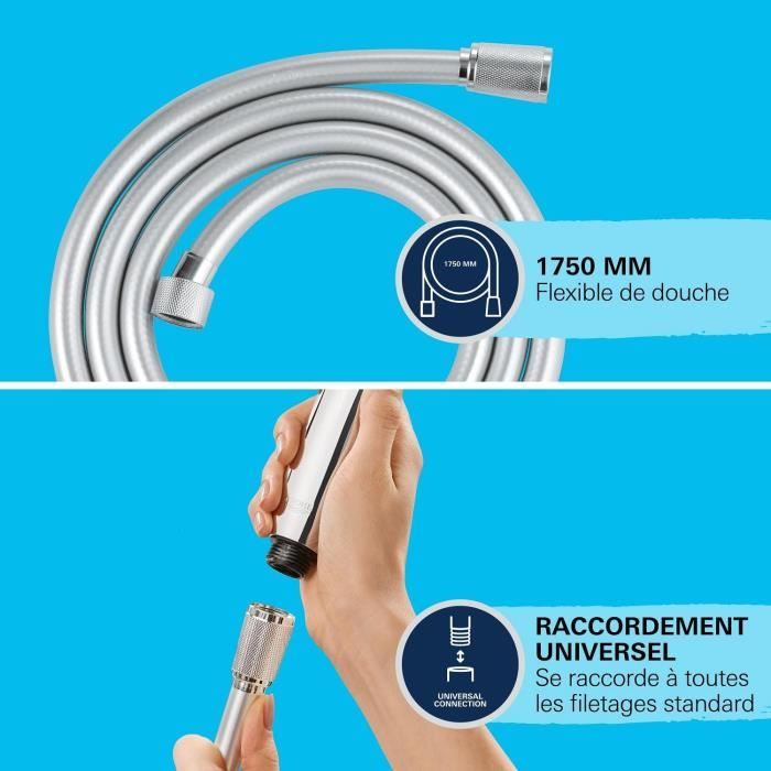 Flexible de douche - support de douchette - pommeau de douche Grohe - 27506001