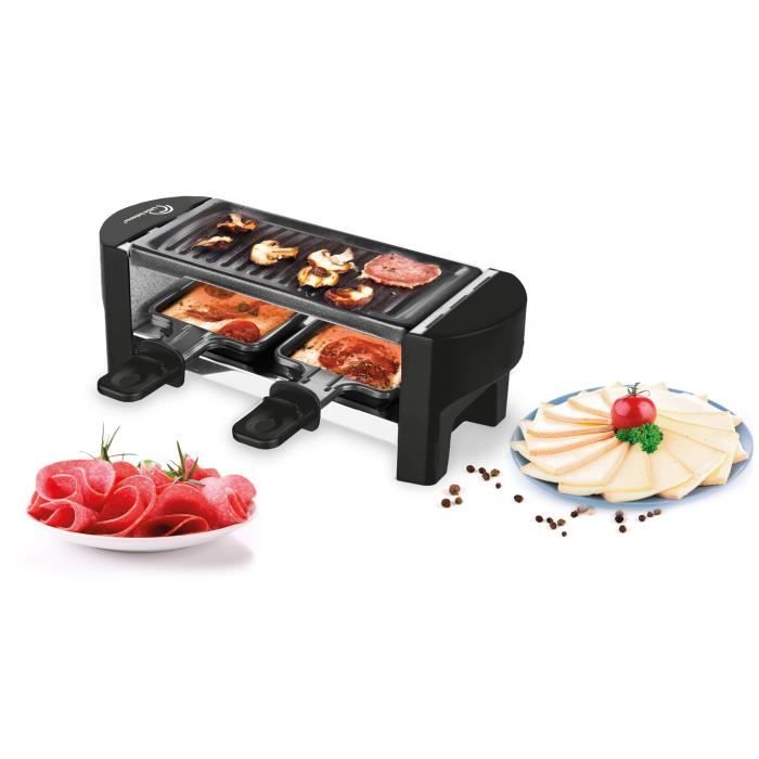 Appareil a raclette LITTLE BALANCE - Juste Nous 2 - Jusqu'a 2 personnes - Plaque Grill amovible - 350W
