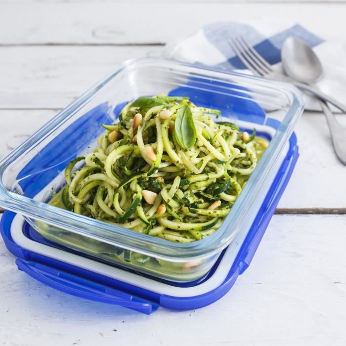 Lot de 3 Lunch Box - PYREX - Cook & Go - Verre - Rectangulaire - Couvercle hermétique - 0,8 L