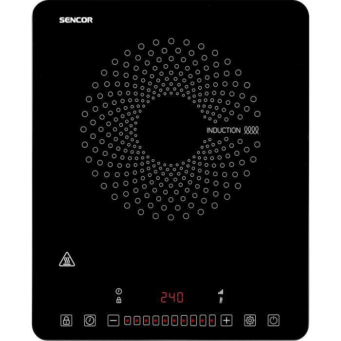 Plaque de cuisson a induction - SENCOR - SCP 3701BK - 2000 W - 1 foyer - Noir