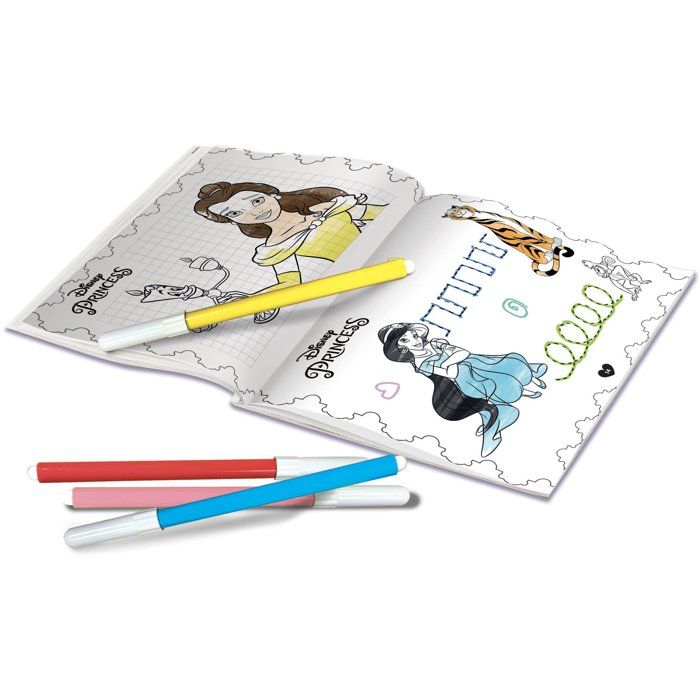 Pocket Studio de Dessin - Princesses - LISCIANIGIOCHI - Kit Dessin - 4 Ardoises effaçables - Feutres inclus - Des 3 ans