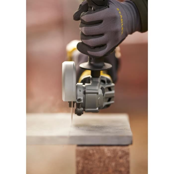 Meuleuse d'angle sans fil - 18V - STANLEY FATMAX - Brushless - SFMCG700M2K-QW - 125 mm + 2 batteries 4Ah + chargeur 2A