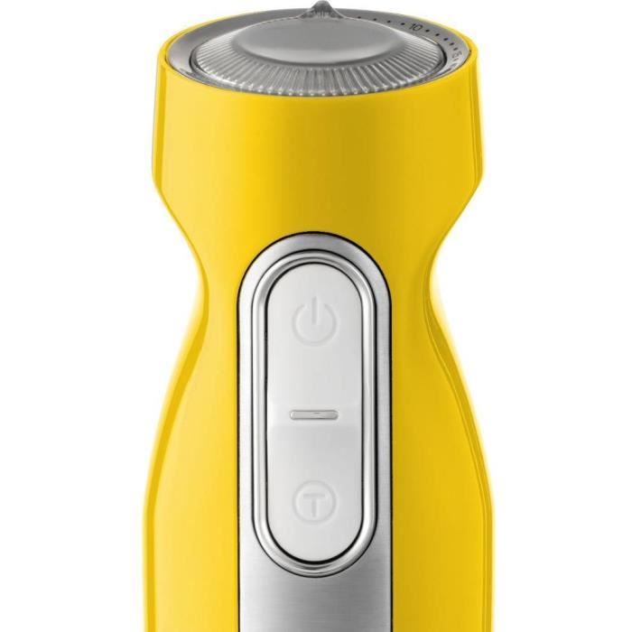 Mixeur electrique Sencor - SHB 4466YL-EUE3 - Mixeur Plongeant avec 6 Lames en Titane/Ice Crash, Jaune