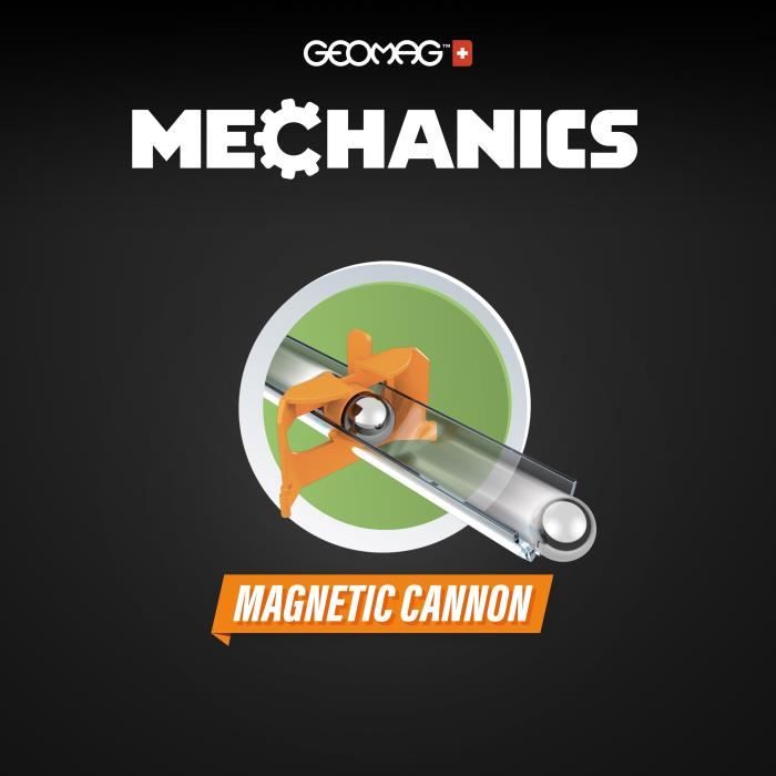 Coffret de construction - GEOMAG - Mechanics Challenge Goal! - 96 pieces - Magnétique - Jeu interactif - Plastique recyclé