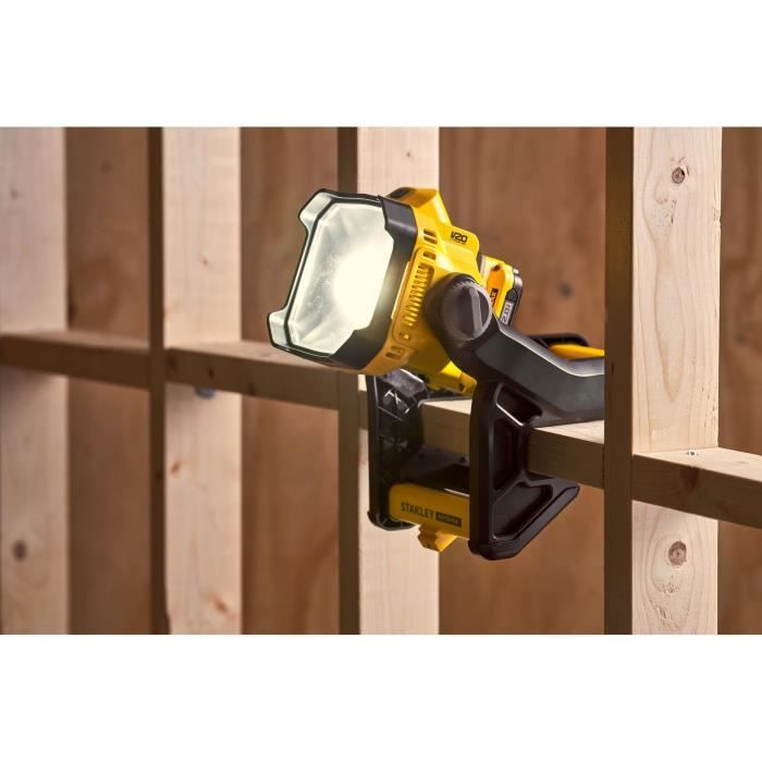 Lampe Projecteur - 18V - STANLEY FATMAX - SFMCL030B-XJ - LED - 750 a 1850 Lumens - Sans Batterie