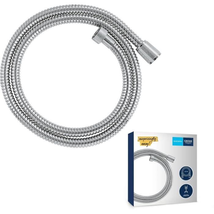 Flexible de douche - GROHE - 22106000 - 1,25 m - VitalioFlex - Métal Long-Life
