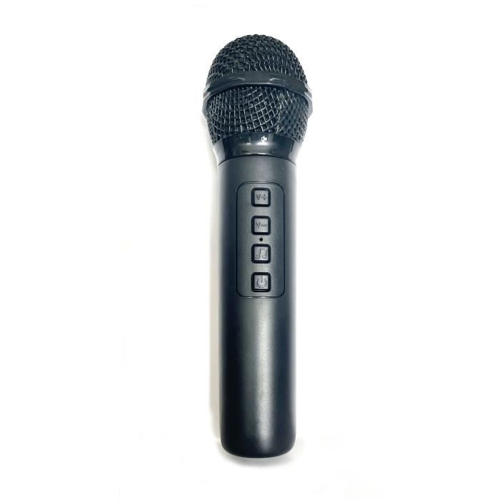 Enceinte Karaoké lumineuse - INOVALLEY - KA123-XXL - Bluetooth V5.0 - 75 cm - 900 W - Noir
