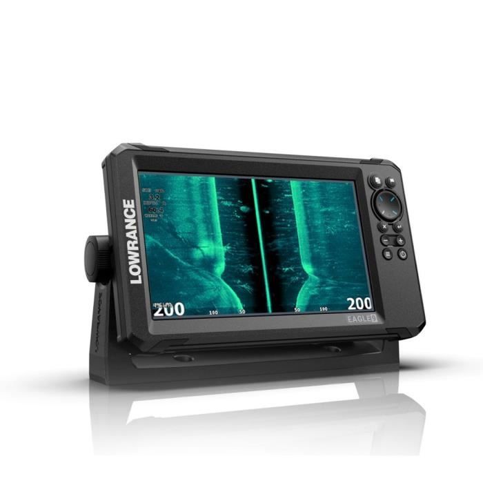 Combiné GPS sondeur - LOWRANCE - Eagle 9 - Sonde TripleShot HD - Écran IPS - Résistance IPX7