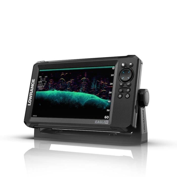 Combiné GPS sondeur - LOWRANCE - Eagle 9 - Sonde TripleShot HD - Écran IPS - Résistance IPX7