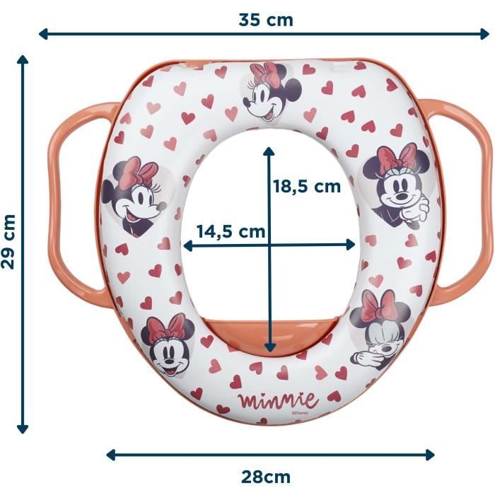 Réducteur WC - THERMOBABY - Confort avec poignées - Minnie