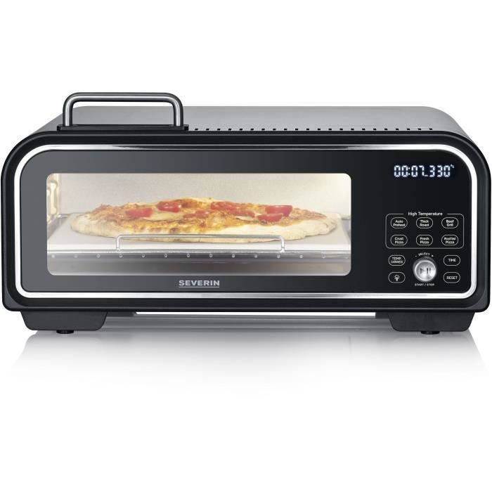 Four a pizza SEVERIN - PG8575 - Pierre a pizza diametre 29cm - Capacité 18L - 2000W