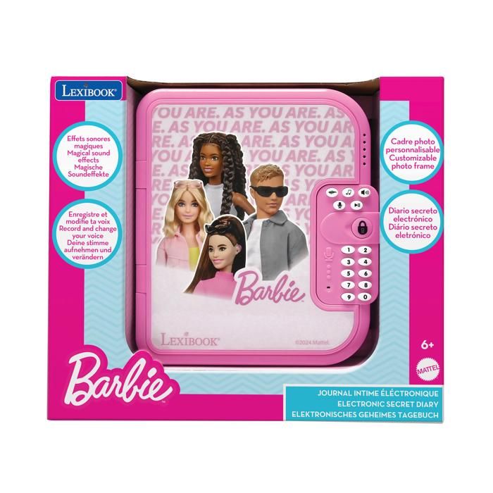 Journal intime électronique avec coffre-fort Barbie