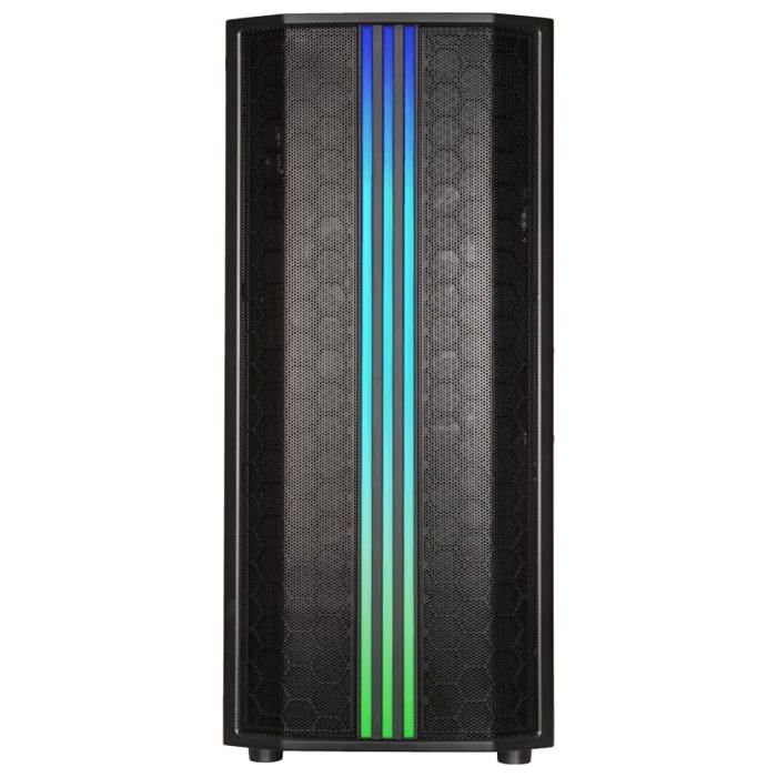 Boîtier Semitower - Bitfenix - Saber Mesh RGB - Noir - 4 baies internes - Refroidissement par air