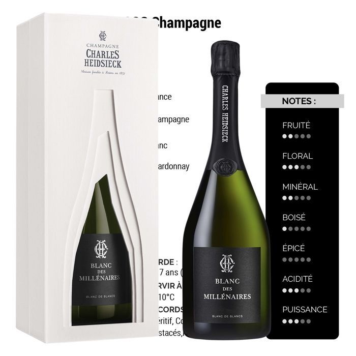 Champagne Heidseick Blanc des Millénaires Coffret 2006 - 75cl