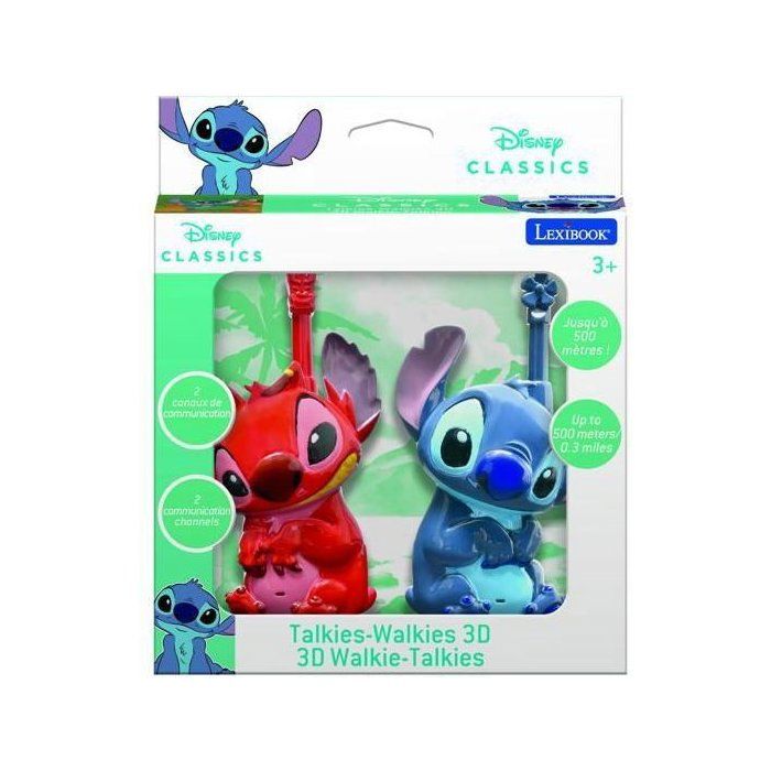 Talkies-walkies - LEXIBOOK - Stitch 3D - Portée 500m - 2 canaux - Design 3D