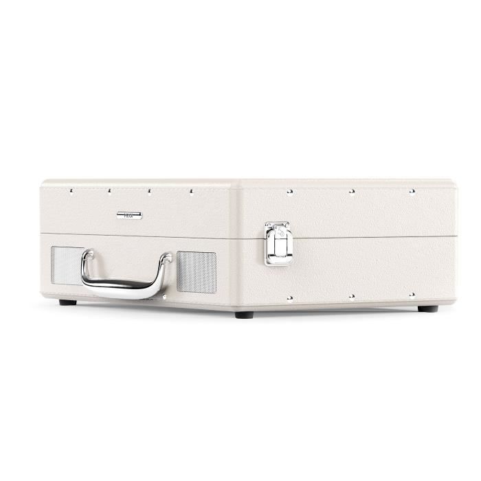 Platine vinyle - MIXX - Revival 55 - Enceintes stéréo intégrées - 3 vitesses - Bluetooth - Sortie RCA - Creme