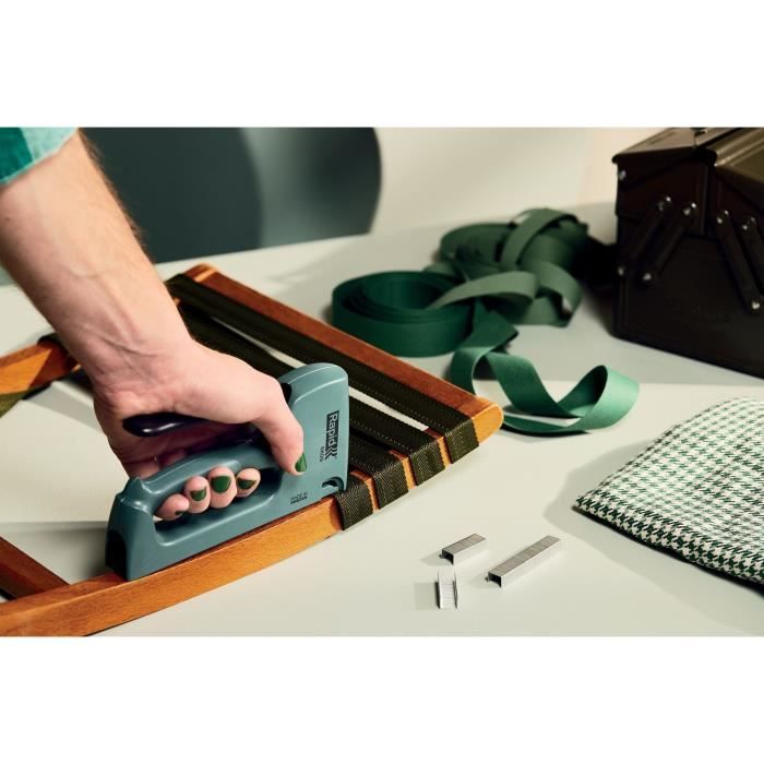 Agrafeuse manuelle éco-responsable Spirit of Sweden - RAPID - R53 - Pour agrafes n°53/4-10mm - Skog (Vert Foret) - (5001614)