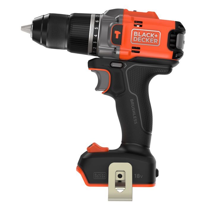 Perceuse Visseuse a Percussion - BLACK+DECKER - BLD683XN-XJ - 18V - Éco-Responsable - Sans Batterie