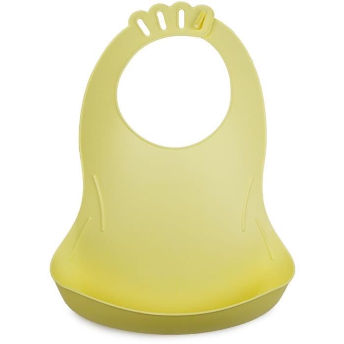 Lot de 2 bavoirs - THERMOBABY - BIBOU - Lilas et Citron - Ajustables et étanches