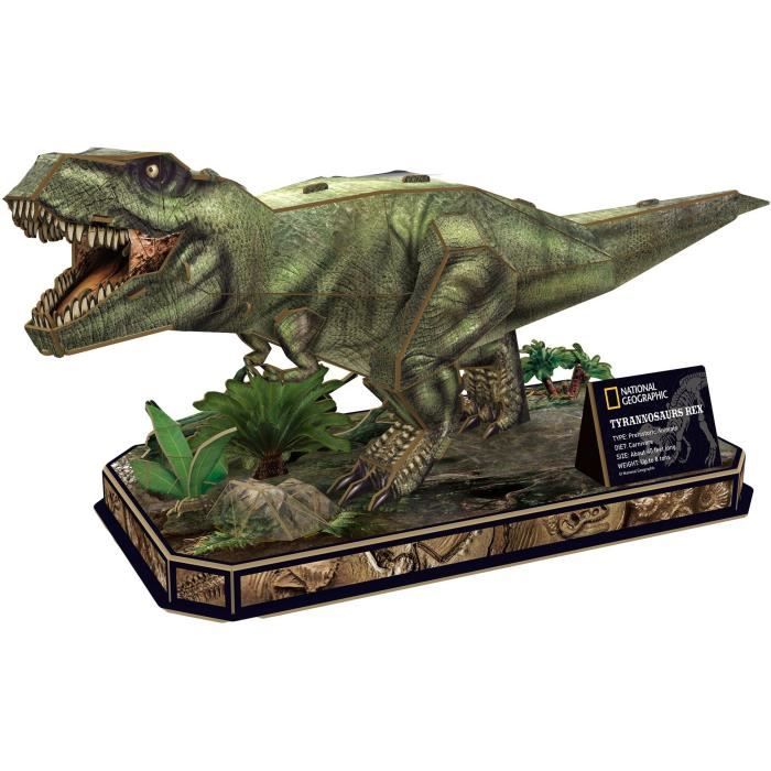 Puzzle 3D - T-Rex - Jeu de construction - EXPLORA - Dinosaure - 52 pieces - Des 8 ans