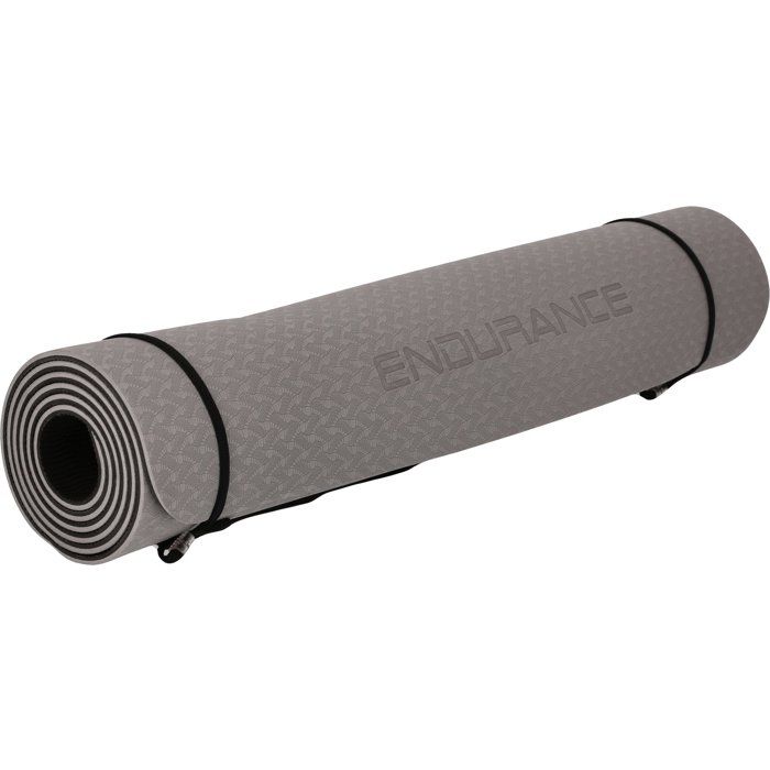 Tapis de Yoga - ENDURANCE - 6 mm - Gris