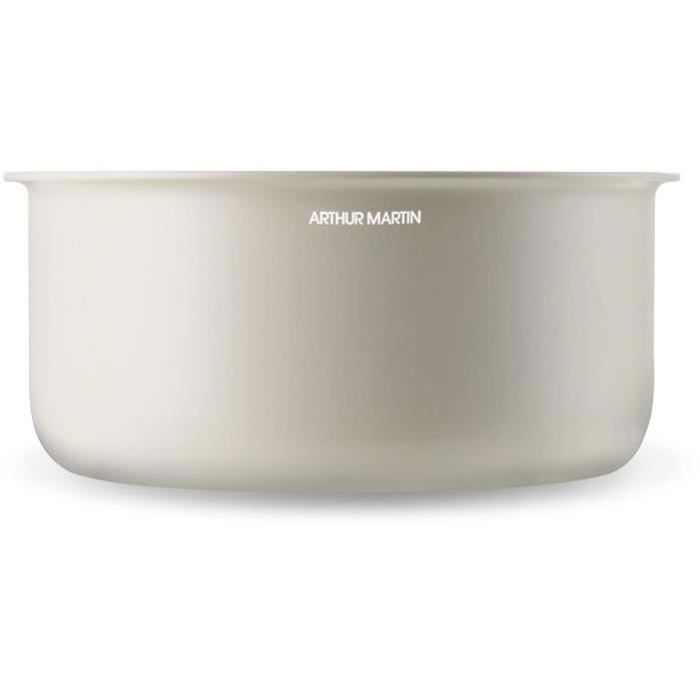 Batterie de cuisine Arthur Martin Batterie 18 pieces creme AM1453 CREME