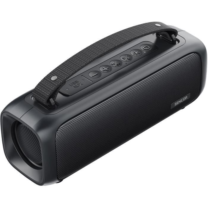 Enceinte Bluetooth portable - SENCOR - SSS 3000 Kids Light Speaker - 16 W - 2 haut-parleurs - IPX4 - Noir